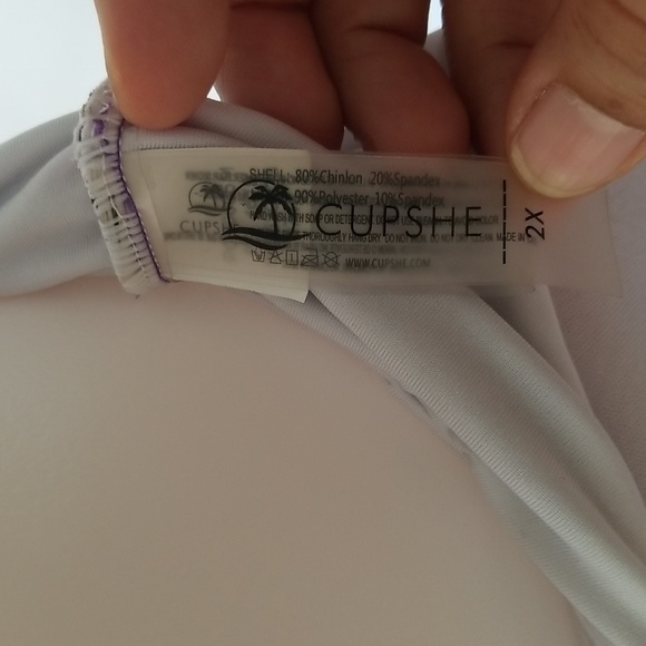 Cupshe Purple Floral One Piece Swimsuit - Picture 9 of 9